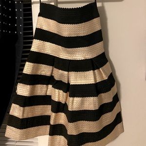 Gold and Black Stripped Dress